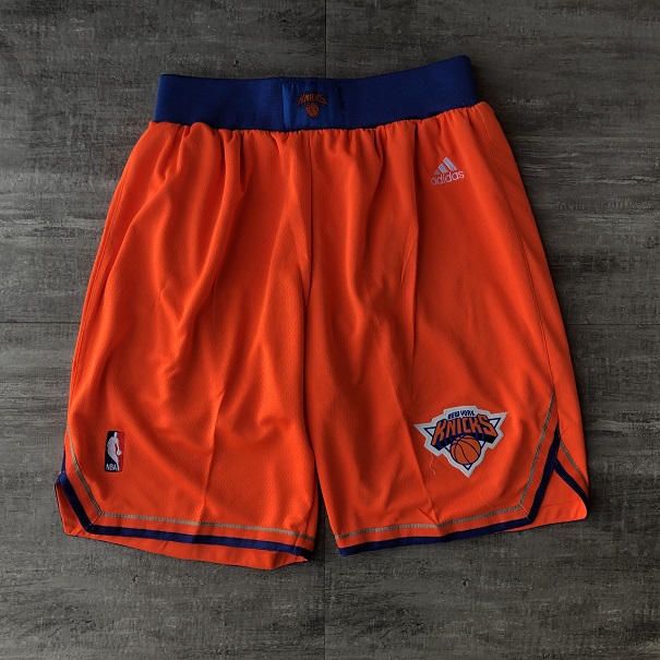 Men NBA New York Knicks Orange Shorts 04161->new york knicks->NBA Jersey